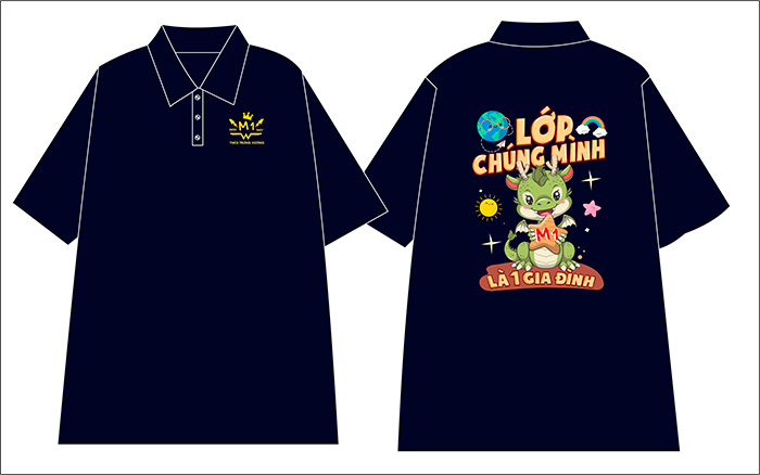 May áo Lớp M1 niên khóa 2023-2027 | May ao phong dong phuc