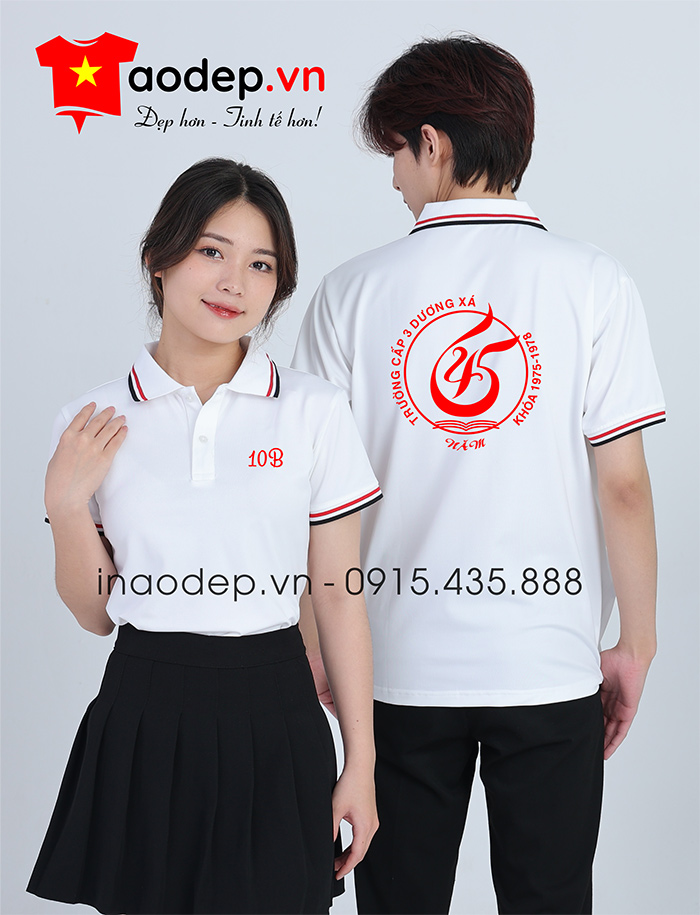 May áo Lớp 10B Trường Cấp 3 Dương Xá kỉ niệm 45 năm | May ao phong dong phuc