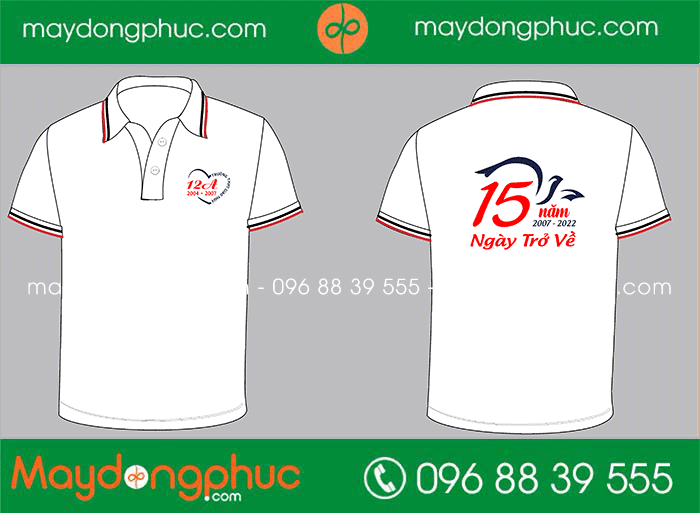 May áo Lớp 12A 2004-2007 Trường THPT Giao Thủy 15 năm Ngày trở về | May ao phong dong phuc