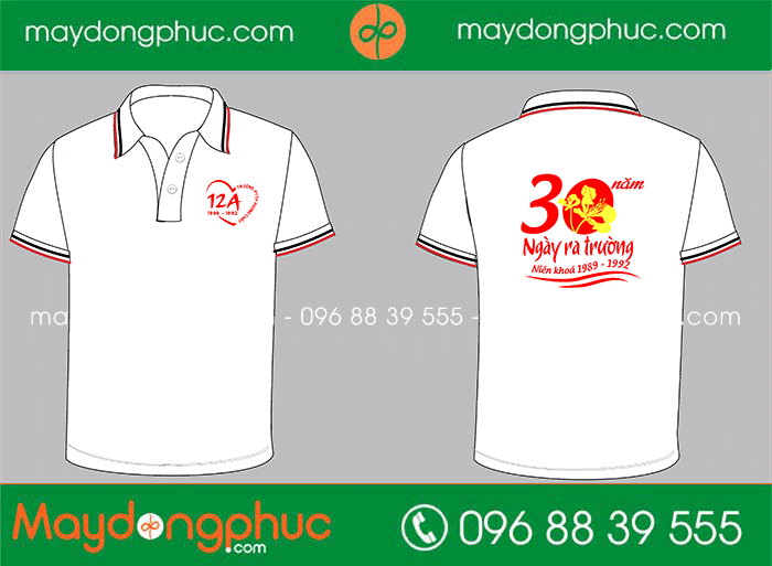 May áo Lớp 12A Trường PTTH Phong Châu 30 năm Ngày ra trường | May ao phong dong phuc
