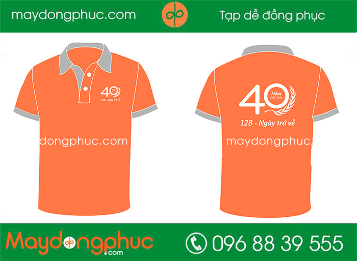 May áo Lớp 12B kỉ niệm 40 năm Ngày trở về | May ao phong dong phuc