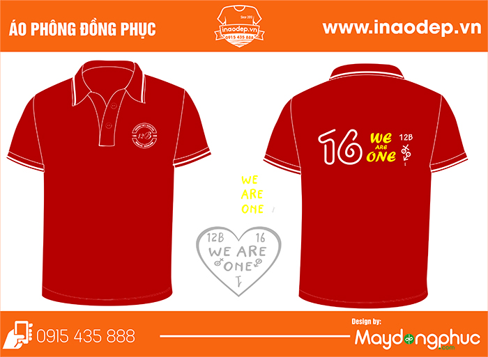 May áo Lớp 12B Trường THPT Trần Phú Móng Cái Quảng Ninh | May ao phong dong phuc