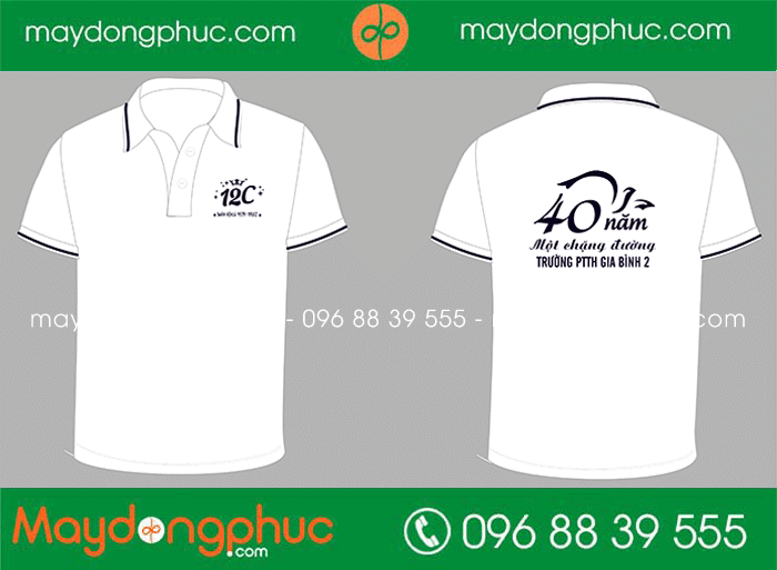 May áo Lớp 12C khóa 1979-1982 Trường THPT Gia Bình 2 - 40 năm 1 chặng đường | May ao phong dong phuc