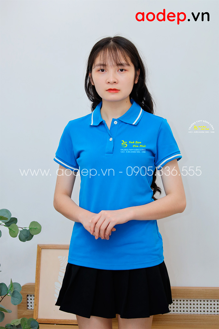 May áo Lớp 12C1 trường THPT Sông Công 25 năm tình bạn | May ao phong dong phuc