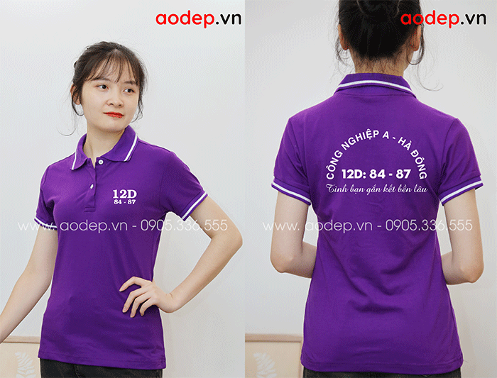 May áo Lớp 12D 84-87 trường Công nghiệp A - Hà Đông | May ao phong dong phuc