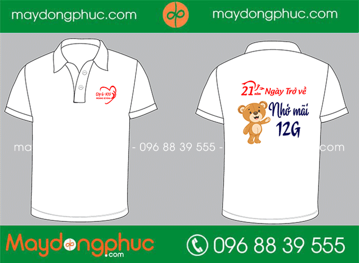 May áo Lớp 12G-K18 Hoàng Lệ Kha | May ao phong dong phuc