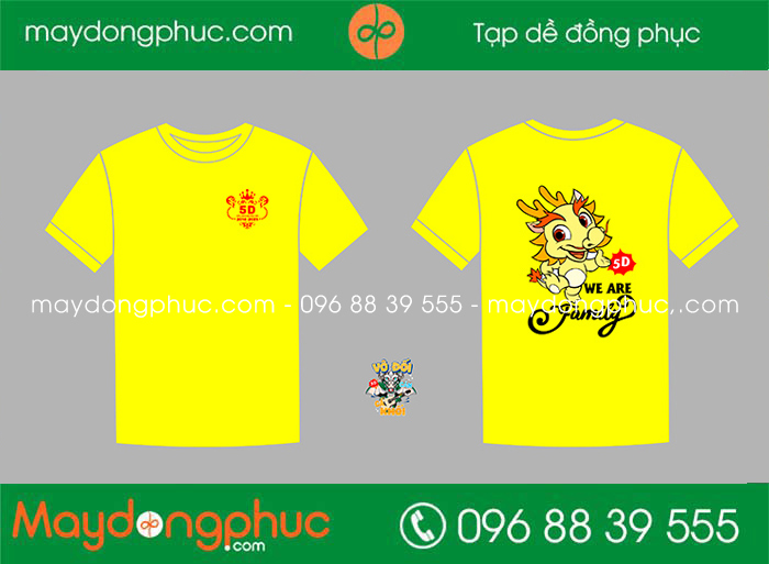 May áo Lớp 5D trường tiểu học Nguyễn Trãi 2018-2023 | May ao phong dong phuc