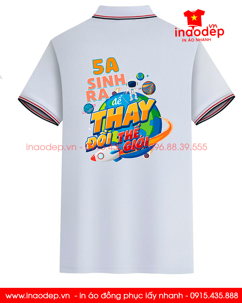May áo polo Lớp 5A3 niên khóa 2018-2023 | May ao phong dong phuc