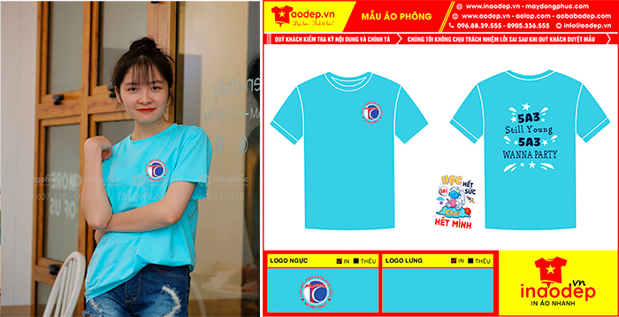 May áo Lớp 5A3 niên khóa 2018-2023 | May ao phong dong phuc