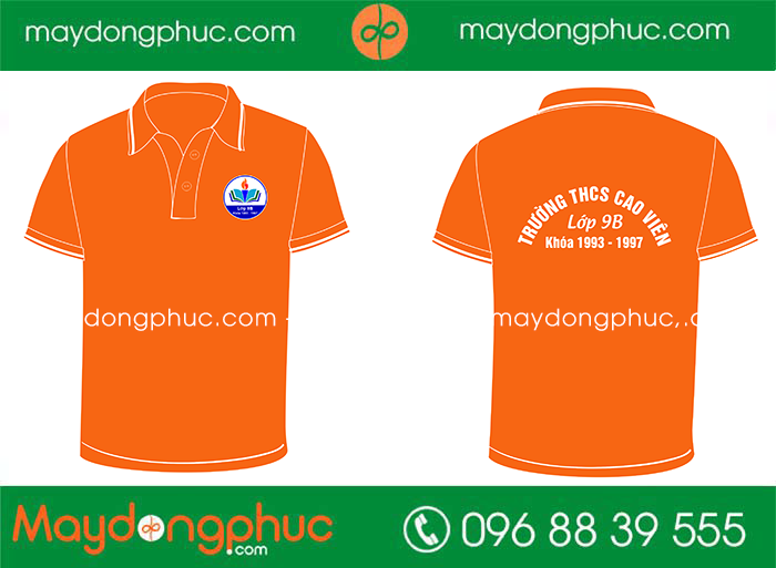 May áo lớp 9B trường THCS Cao Viên 1993-1997 | May ao phong dong phuc