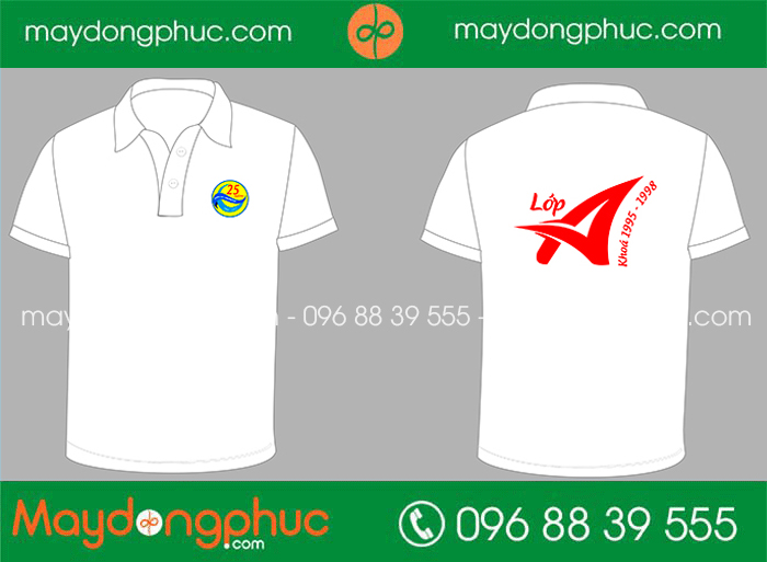 May áo Lớp A Khóa 1995-1998 Trường THPT Trần Đăng Ninh 25 năm | May ao phong dong phuc