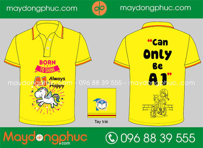 May áo Lớp A1 Trường tiểu học Thịnh Quang | May ao phong dong phuc
