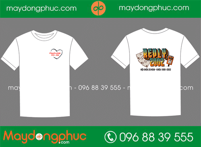 May áo Lớp Chuyên Pháp hội khóa 20 năm 1999-2002 Trường THPT Chuyên Nguyễn Huệ | May ao phong dong phuc