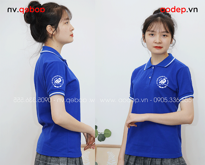 May áo Lớp Chuyên Toán Nguyễn Huệ kỉ niệm 45 năm Ngày ra trường | May ao phong dong phuc