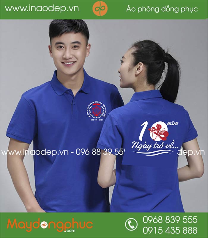 May áo Lớp DTD 49 - DH1 kỉ niệm 60 năm thành lập khoa điện - điện tử | May ao phong dong phuc