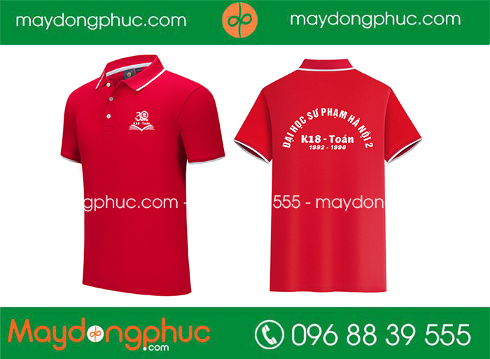 May áo Lớp K18-Toán Đại học sư phạm Hà Nội 2 1992 - 1996 | May ao phong dong phuc