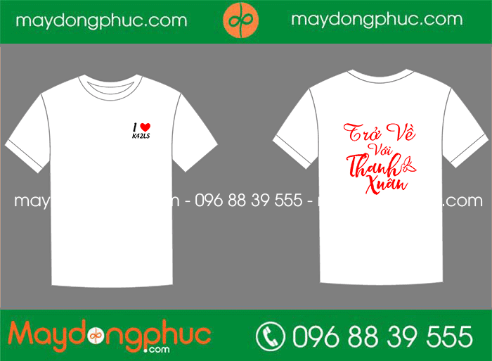 May áo Lớp K42LS Trở về với Thanh Xuân | May ao phong dong phuc
