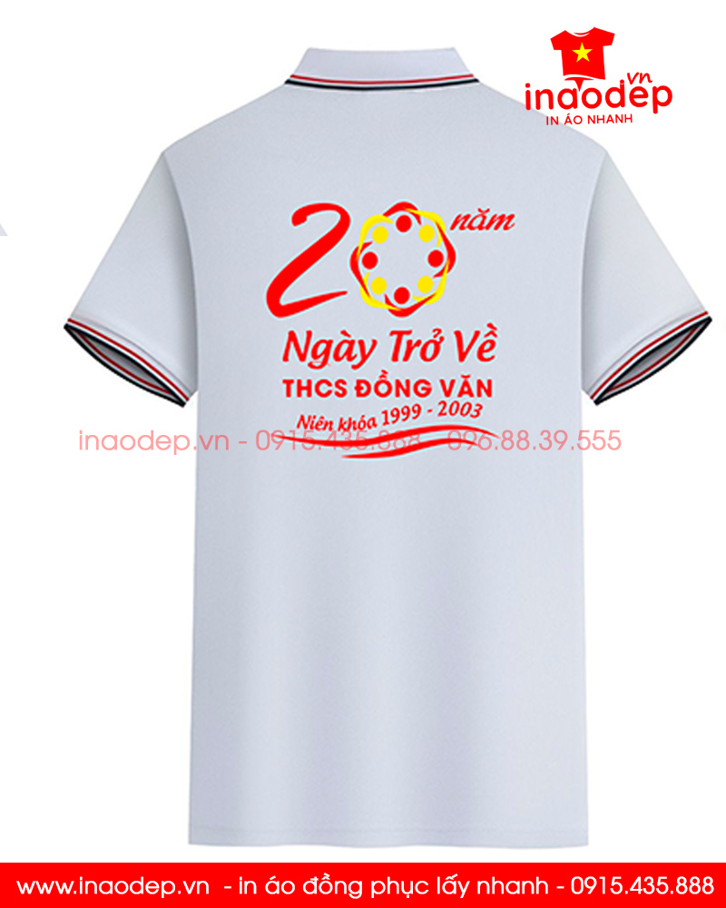 May áo Lớp kỉ niệm 20 năm Ngày trở về THCS Đồng Văn niên khóa 1999-2003 | May ao lop