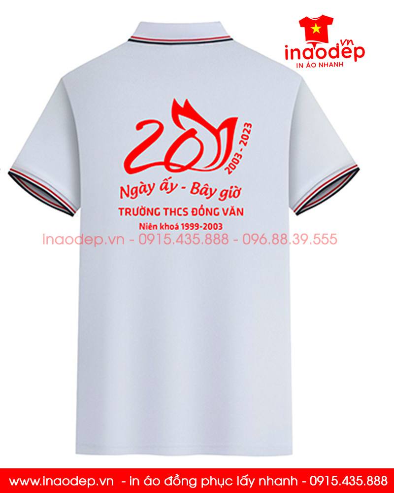 May áo Lớp kỉ niệm 20 năm Ngày trở về THCS Đồng Văn niên khóa 1999-2003 | May ao lop