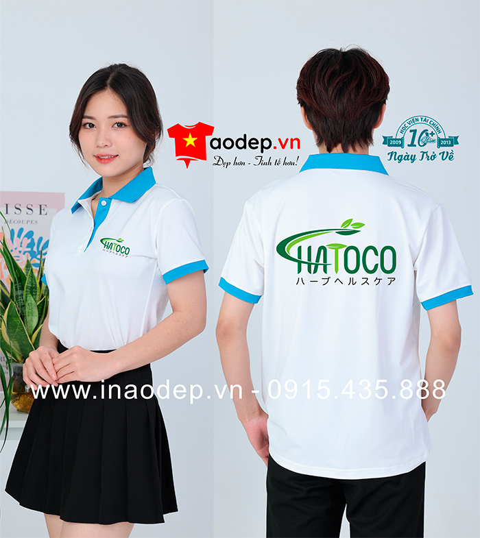 May áo phông Học viện Tài chính kỉ niệm 10 năm Ngày trở về Hataco | May ao phong dong phuc