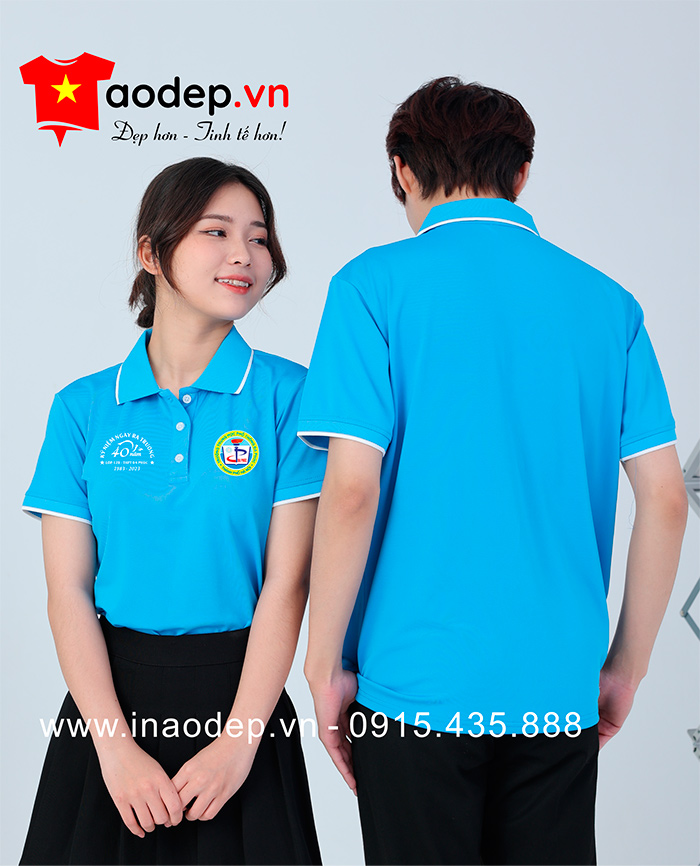 May áo Lớp 12B Trường THPT Đa Phúc kỉ niệm 40 năm Ngày ra trường | May ao phong dong phuc