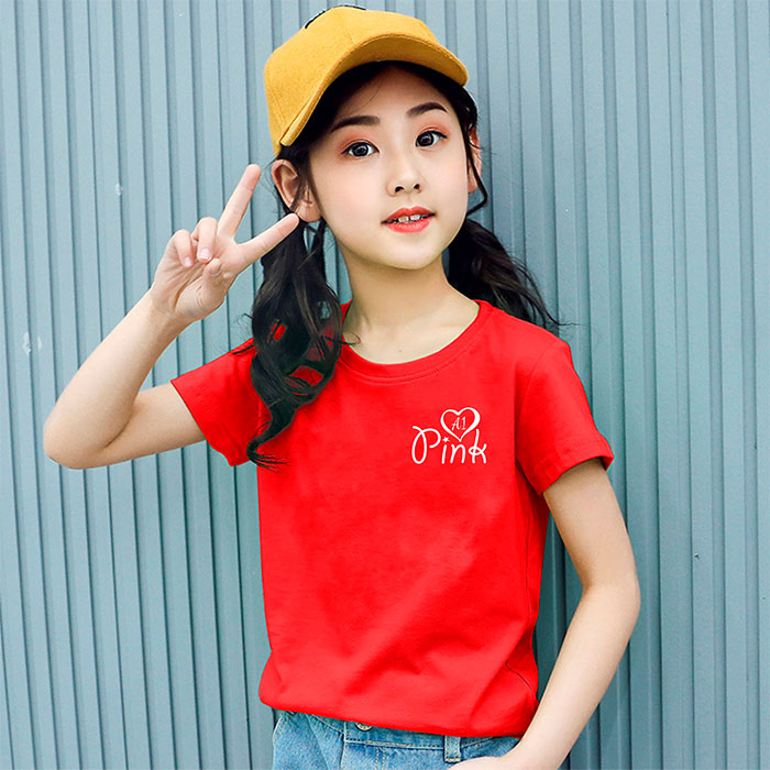 May áo phông Lớp A1 Pink | May ao phong dong phuc