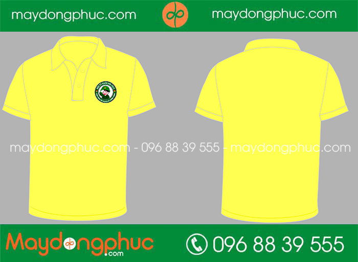 May áo phông màu vàng Học kỳ quân đội 2023 | May ao phong dong phuc
