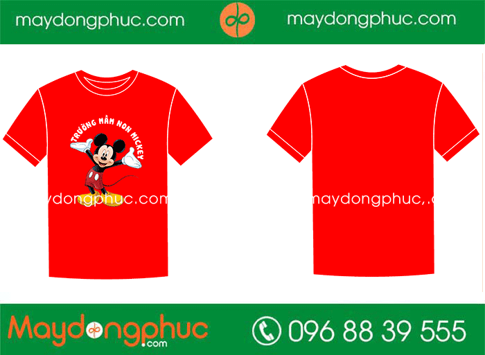 May áo phông Trường mầm non Mickey | May ao phong dong phuc