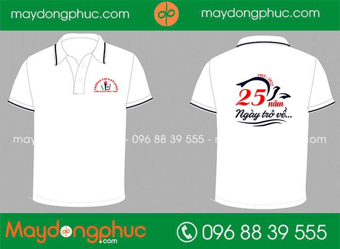 May áo phông Trường THCS Kỳ Long 25 năm - Ngày trở về | May ao phong dong phuc