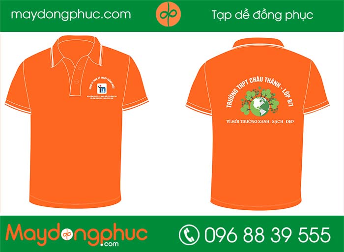 May áo lớp 8/1 Trường THPT Châu Thành | May ao phong hop lop