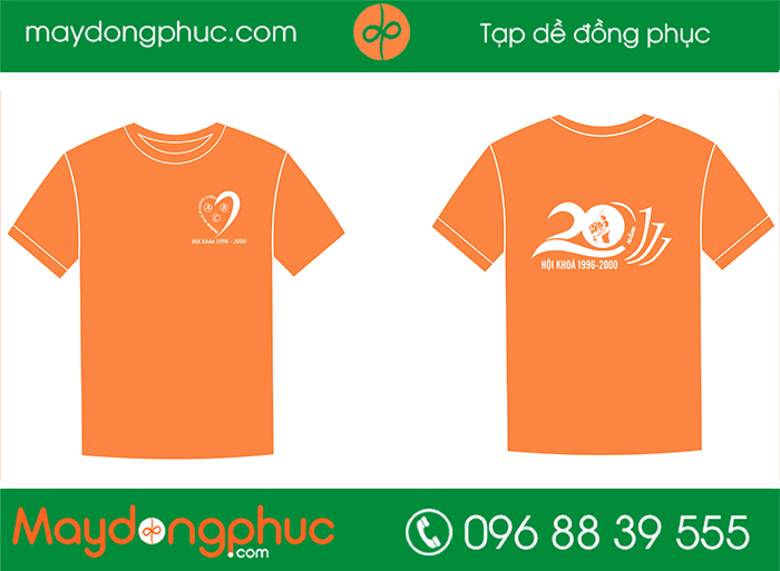 May áo lớp hội khóa 1996 -2000 | May ao phong dong phuc