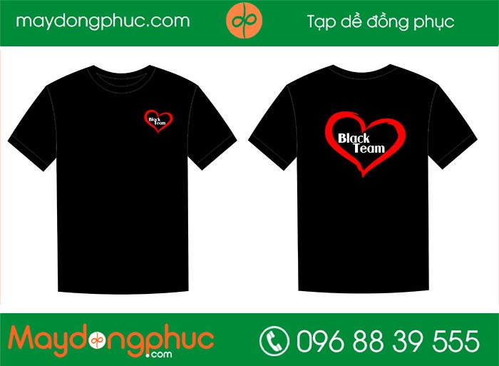May áo nhóm Black Team | May ao phong dong phuc