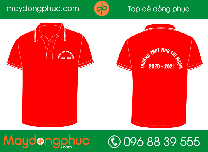 May áo phông trường Ngô Thì Nhậm | May ao phong dong phuc
