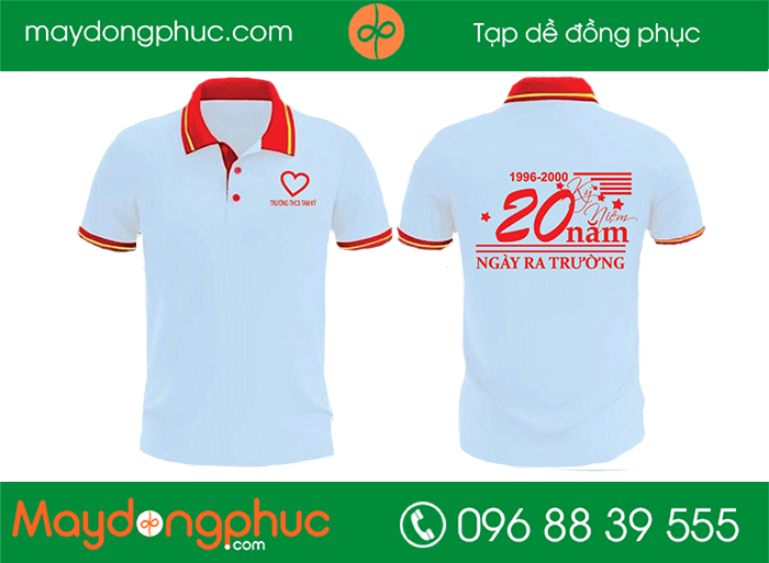 May áo trường THCS Tam Kỳ kỉ niệm 20 năm | May ao phong dong phuc