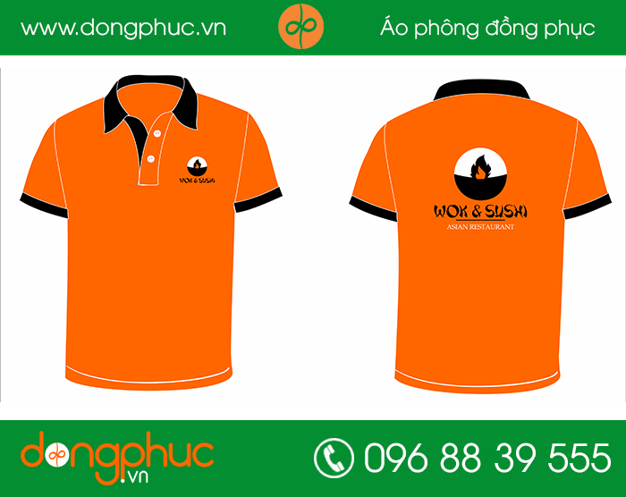May đồng phục nhà hàng Work Sushi | May dong phuc nha hang