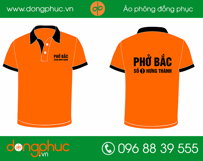 May đồng phục quán Phở Bắc | May dong phuc nha hang