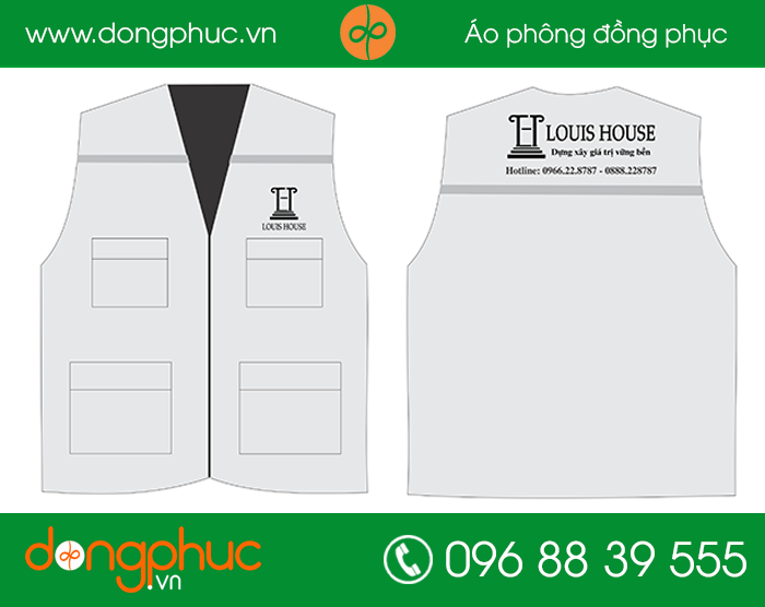 May đồng phục bảo hộ công ty LouisHouse | May dong phuc cong ty