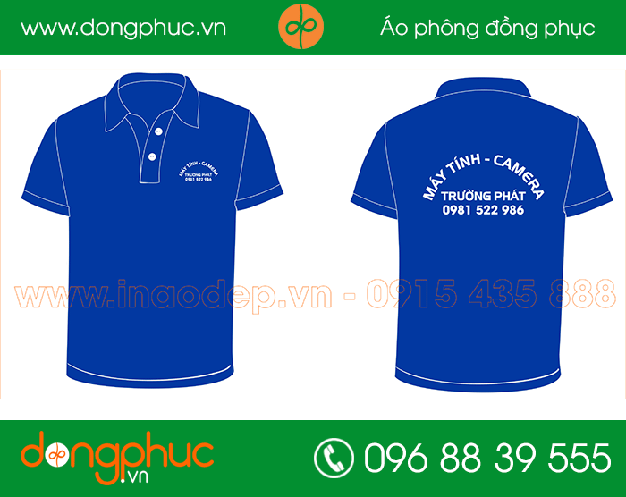 May đồng phục cửa hàng Máy tính Trường Phát | May dong phuc cong ty