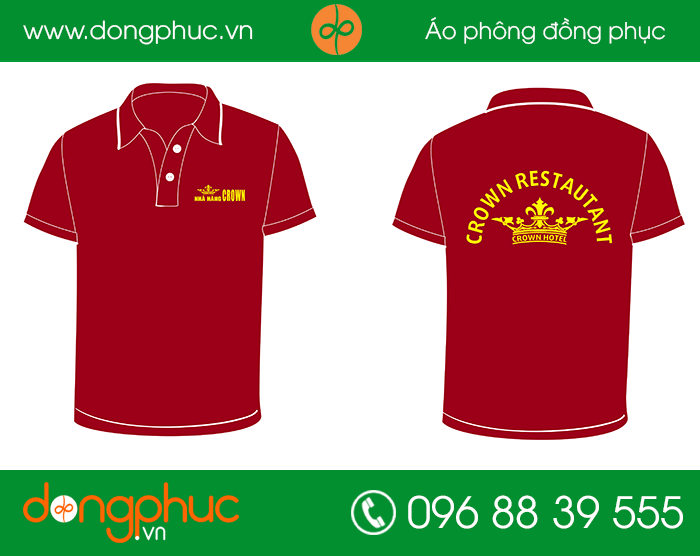 May đồng phục nhà hàng Crown | May dong phuc cong ty