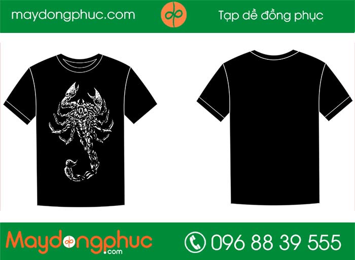 May áo phông hình bọ cạp | May ao phong dong phuc