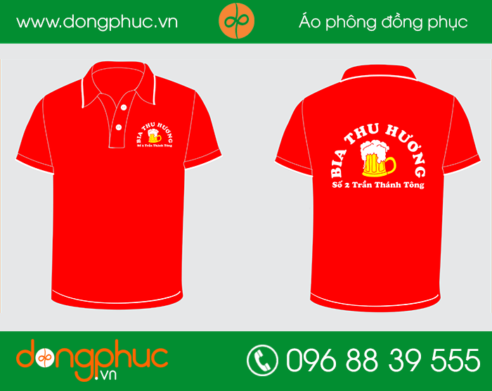 May đồng phục quán Bia Thu Hương | May dong phuc cong ty