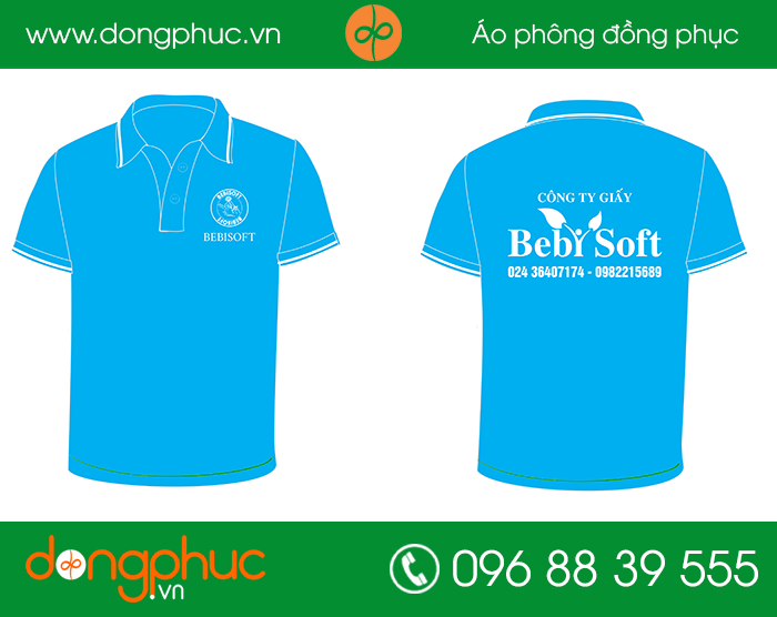 May đồng phục công ty giấy Beby Soft | May ao phong dong phuc