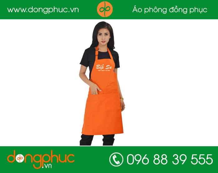 May tạp dề quán Bếp Su | May tap de