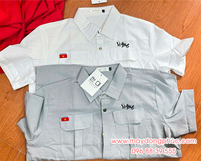 May áo đồng phục Vũ Đông | May ao dong phuc