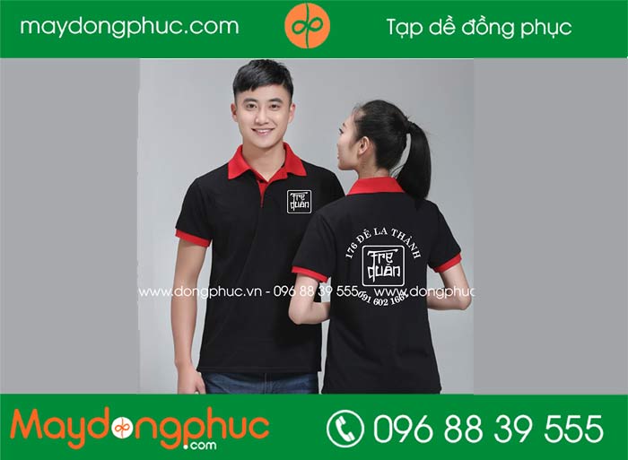 May áo đồng phục quán Tre Quán | May ao phong dong phuc