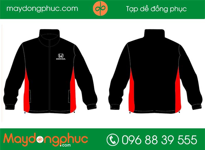 May áo gió cửa hàng Honda | May ao phong dong phuc