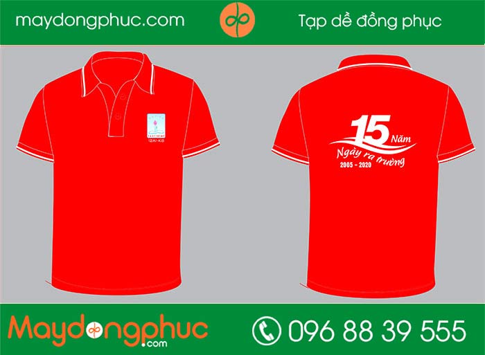 May áo lớp 12A1-K6 Trường THPT Trí Đức | May ao phong dong phuc
