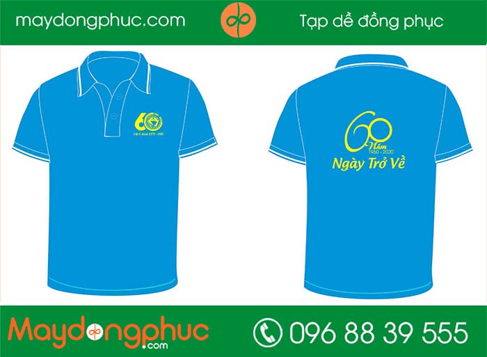 May áo lớp kỉ niệm 60 năm lớp F Trường THPT Xuân Đỉnh | May ao phong dong phuc