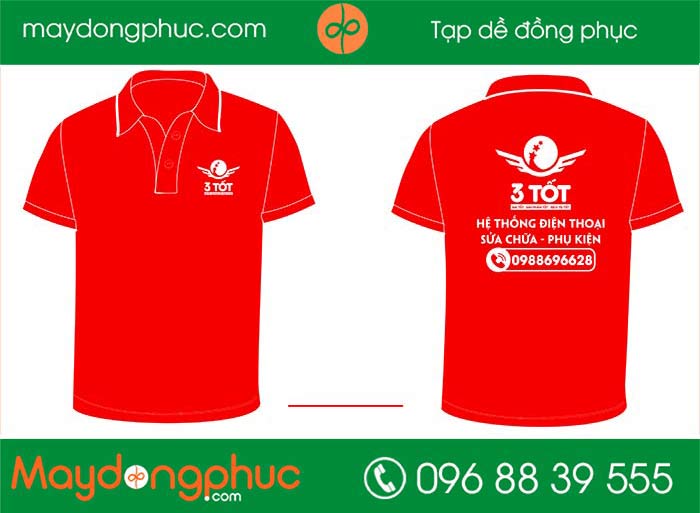 May áo phông Hệ thống điện thoại 3 Tốt | May ao phong dong phuc