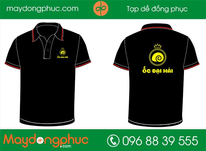 May áo phông quán ốc Đại Hải | May ao phong dong phuc